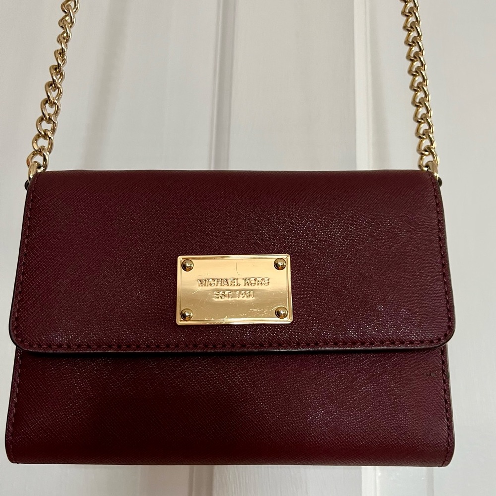 Michael Kors Maroon-Red Shoulder Bag